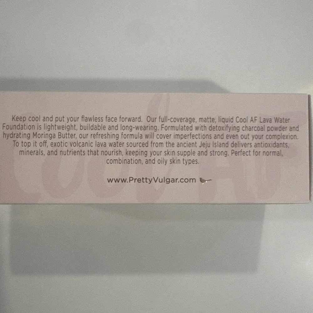 Pretty Vulgar Cool AF Foundation 1.18 Oz. 76 Bare Bae 01B5 NIB